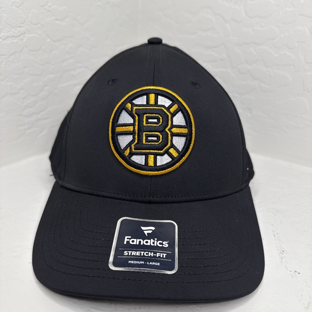 Boston Bruins Hat Snapback Black Plain Logo The Classics NHL Hockey Cap